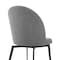 Armen Living Sunny Swivel Gray Fabric and Metal Dining Room Chairs, PK2 LCSNSIGR - alternate 4